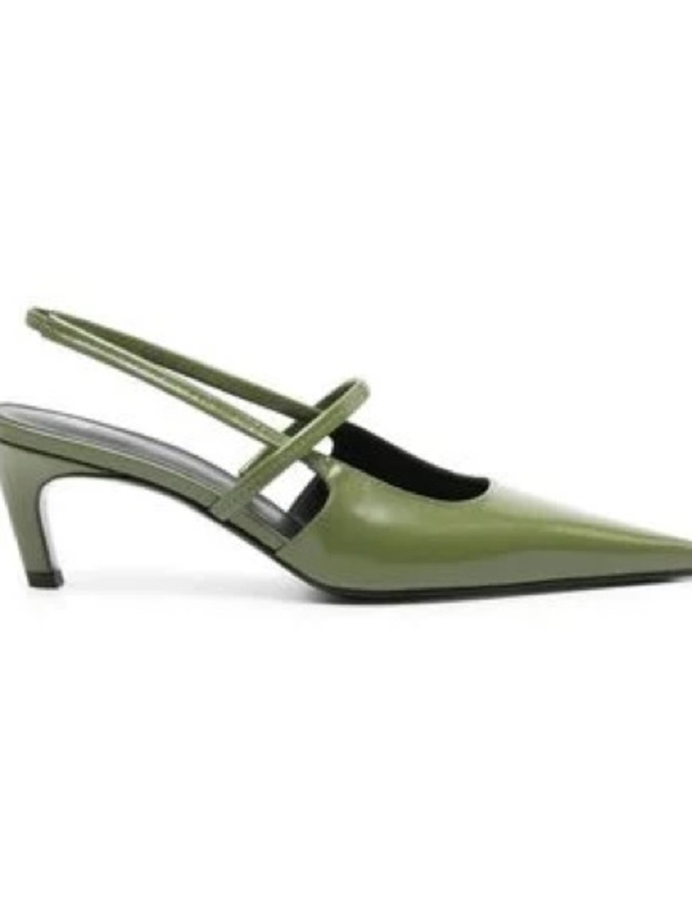 Toteme Olive Green Pointed Toe Slingback Pumps size 39